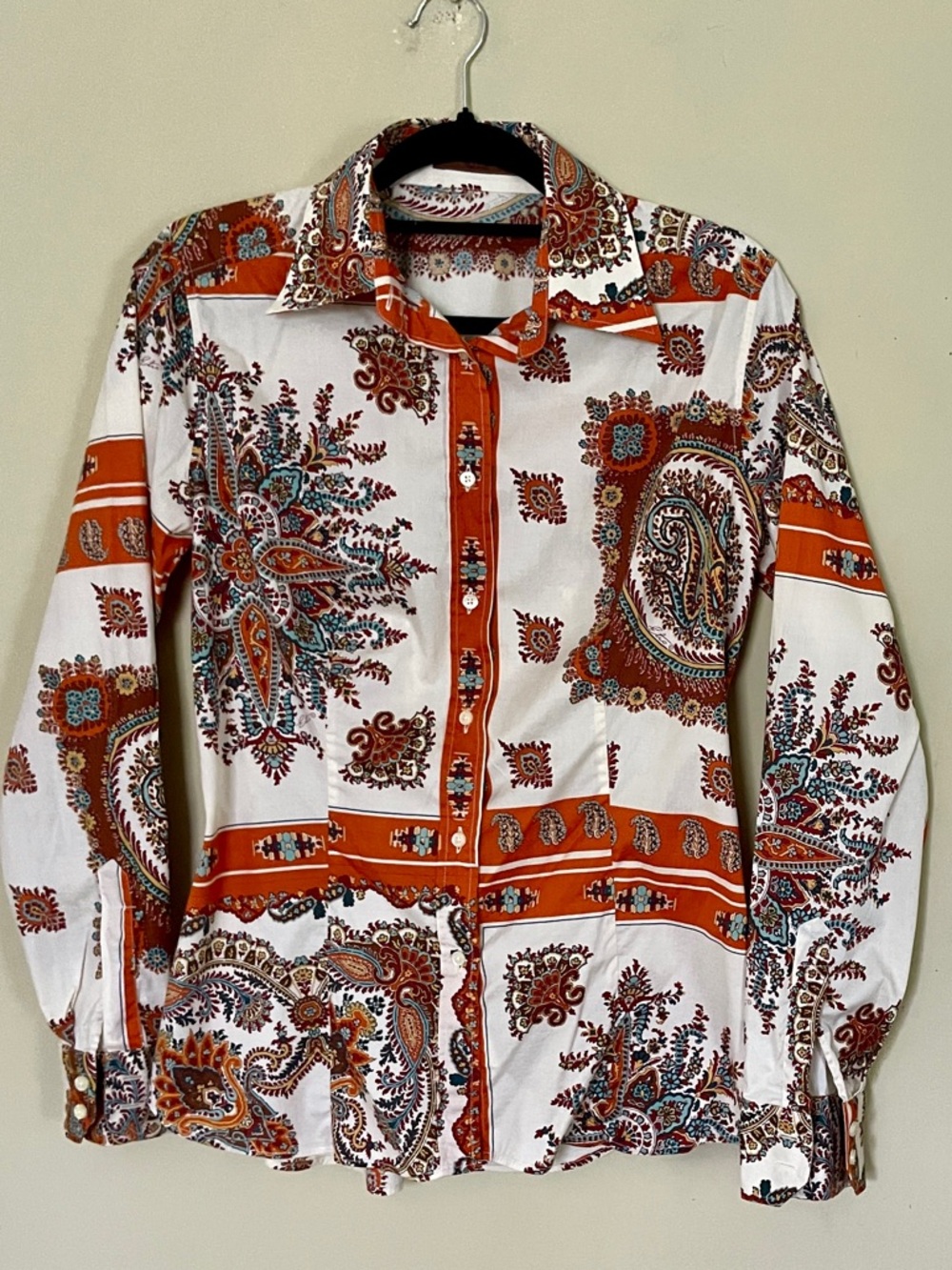 Etro | Paisley Print Button Up Blouse / Shirt, Sz 48 IT ♥ EUC